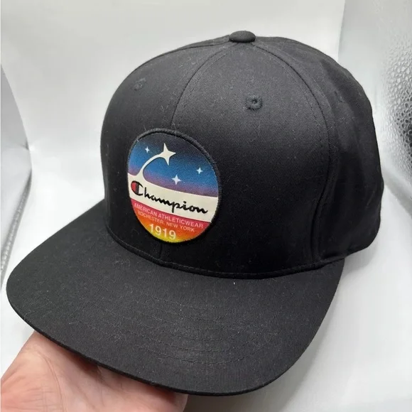Champion Men Space Patch Baseball Cap Hat snapback 2018 Preloved - Picture 3 of 7